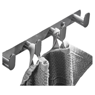 免打孔挂钩304不锈钢卫生间墙上挂架壁挂衣钩浴室粘贴挂衣架排钩