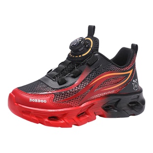 巴布豆儿童运动鞋夏季2026新款镂空单网透气小学生防臭男童跑步鞋