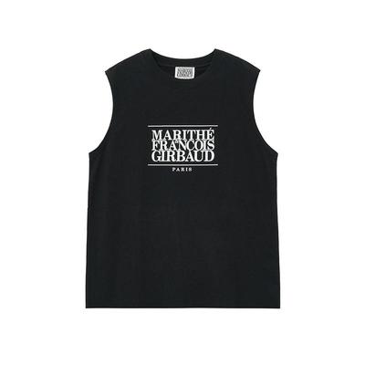 MARITHE经典LOGO无袖上衣