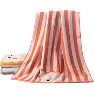 金号浴巾纯棉儿童成人无捻工艺加厚超柔卡通小熊款家用情侣洗澡巾