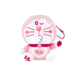 日本doraemon正版粉色樱花叮当猫哆啦a梦公仔玩偶毛绒包挂件挂饰