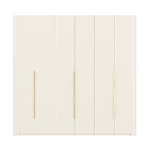 政补实木圆弧衣柜新款2025爆款家用一门到顶奶油风加宽卧室大衣橱