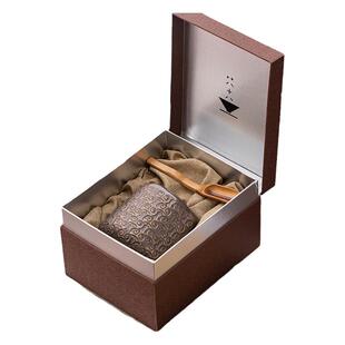 新款中式复古陶瓷茶叶罐礼盒包装空盒龙井绿茶普洱红茶陶瓷空茶盒