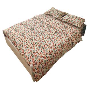 【优质粗布床单】全纯棉加密加厚老粗布防皱被单棉麻布双人三件套