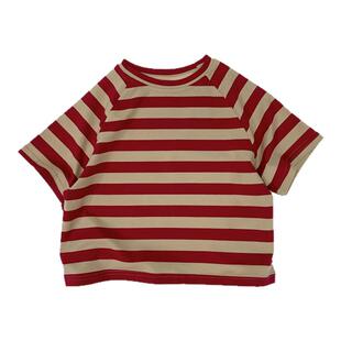 儿童2026夏季新款韩版休闲百搭套装男女童条纹短袖T恤短裤两件套