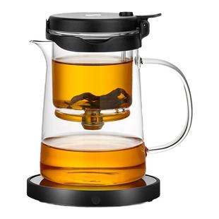 邦田 飘逸杯泡茶壶 可拆洗全玻璃内胆办公室简易冲茶器 家用茶具