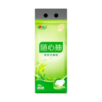 心相印悬挂式抽纸大包餐巾纸4层320抽家用卫生纸厕纸擦手纸实惠装