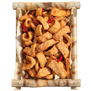 香酥脆干猪皮开袋即食油炸休闲零食熟食追剧下酒解馋小吃四川特产