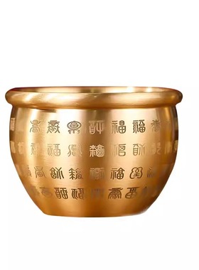 纯黄铜百福供佛焚香炉