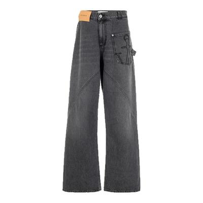JW ANDERSON 男士纯色阔腿牛仔裤(水洗产品)银泰百货精品 301574