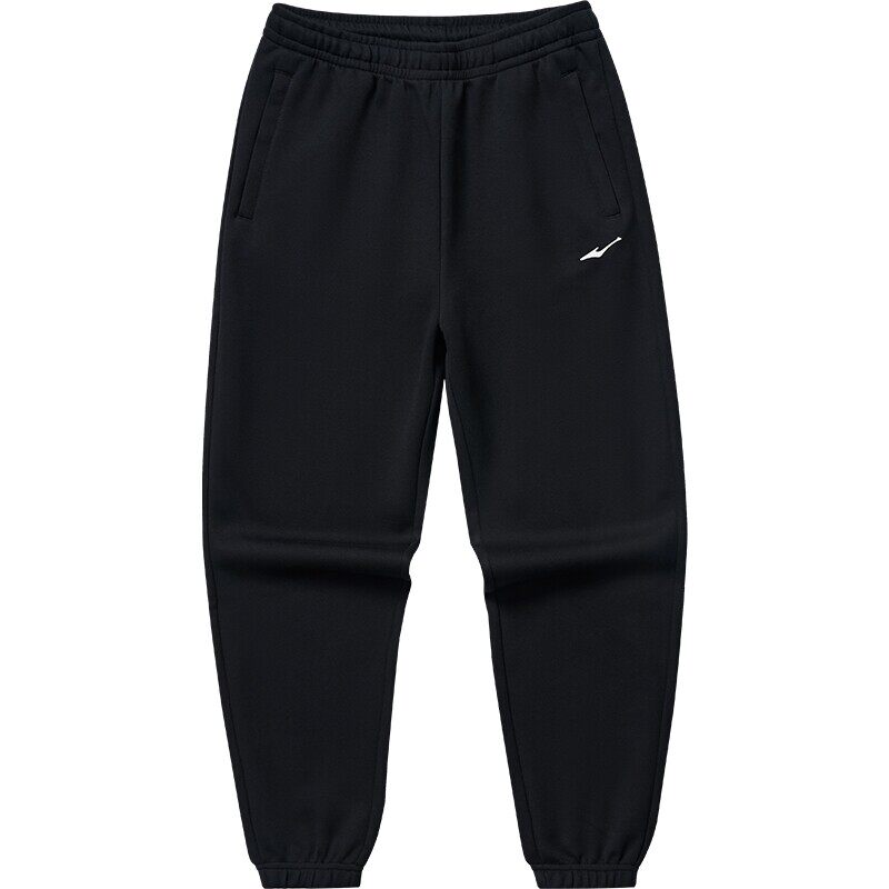 鸿星尔克运动裤男士春季卫裤黑色男裤男生裤子直筒长裤爸爸休闲裤