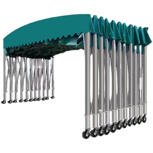 雨棚户外防雨移动推拉伸缩汽车活动帐篷摆摊雨蓬棚子停车棚遮阳棚