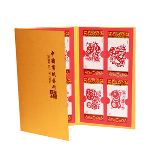 中国特色手工剪纸书签十二生肖套装精美包出国外事礼品便携送老外