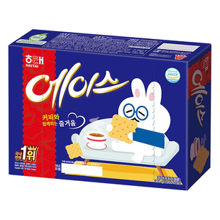 韩国进口HAITAI海太ACE原味苏打饼干364g咸味梳打下午茶休闲零食