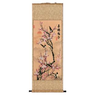 清沈铨九如图古代传世名画国画花鸟国高清艺术微喷卷轴装饰挂画