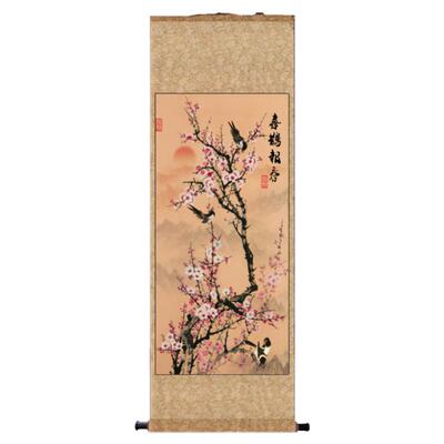 高清艺术微喷卷轴装饰挂画