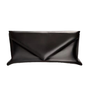 超高档的gm眼镜盒黑色墨镜信封包便携皮质饰品口红收纳袋太阳镜盒