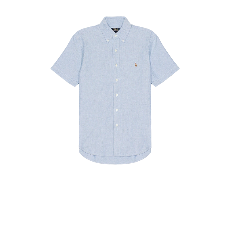 Polo Ralph Lauren浅蓝色上衣翻领通勤风早秋新品衬衫REVOLVE