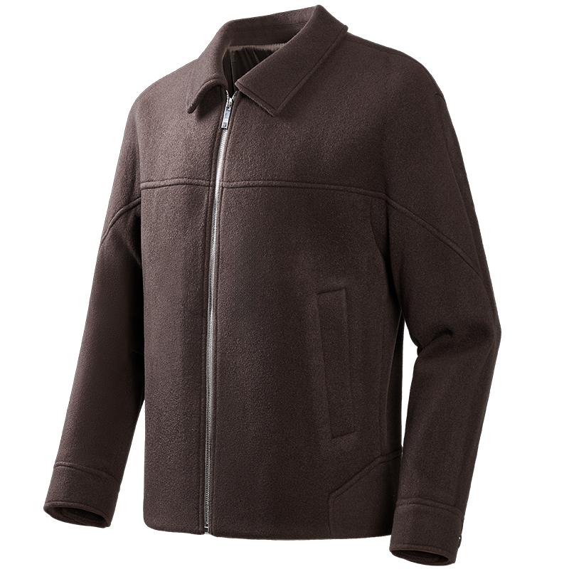 【青年通勤】利郎青年商务毛呢外套2025冬季时尚百搭休闲保暖大衣