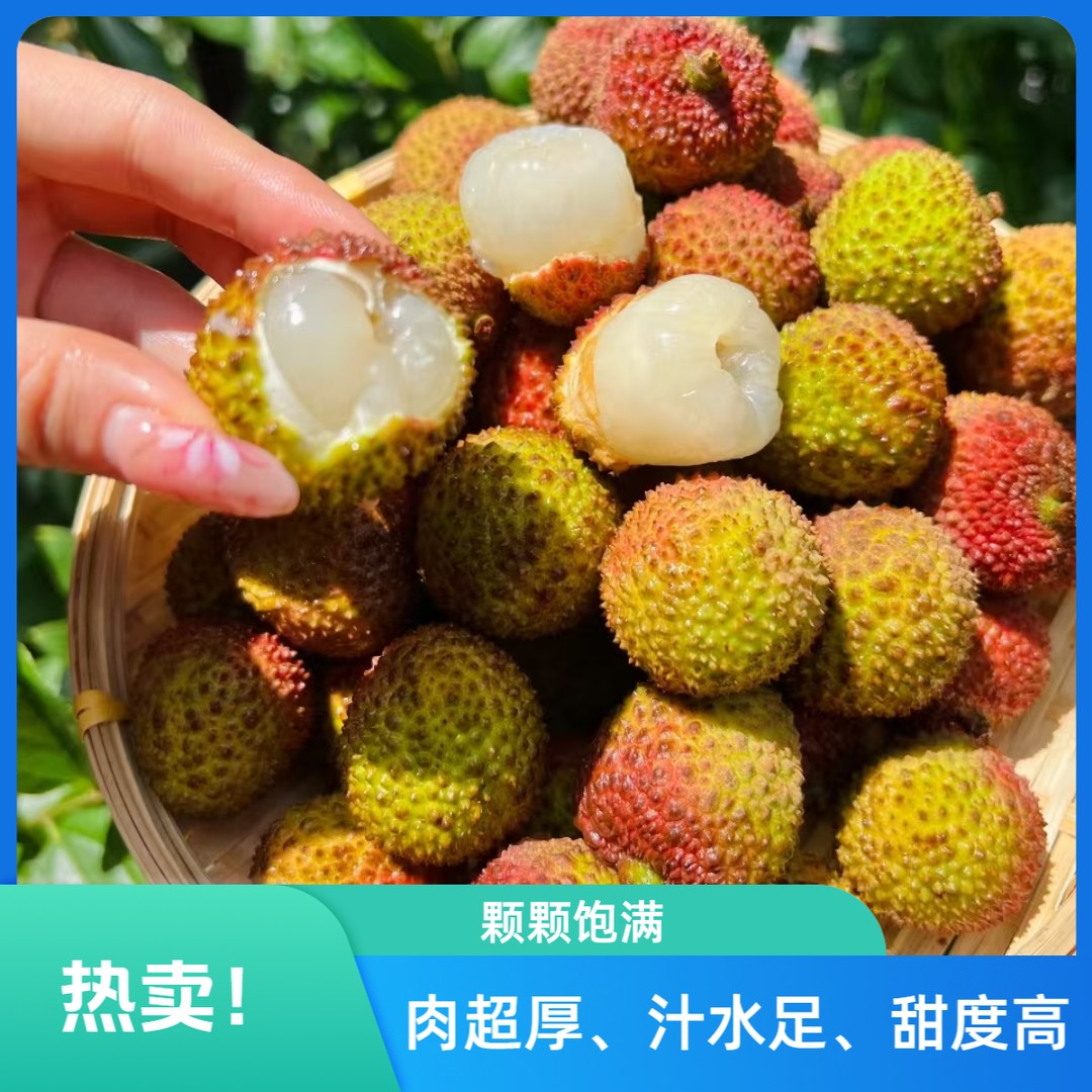 保鲜送货上门丰悦祥海南妃子笑荔枝新鲜水果香甜鲜荔枝WPYZ