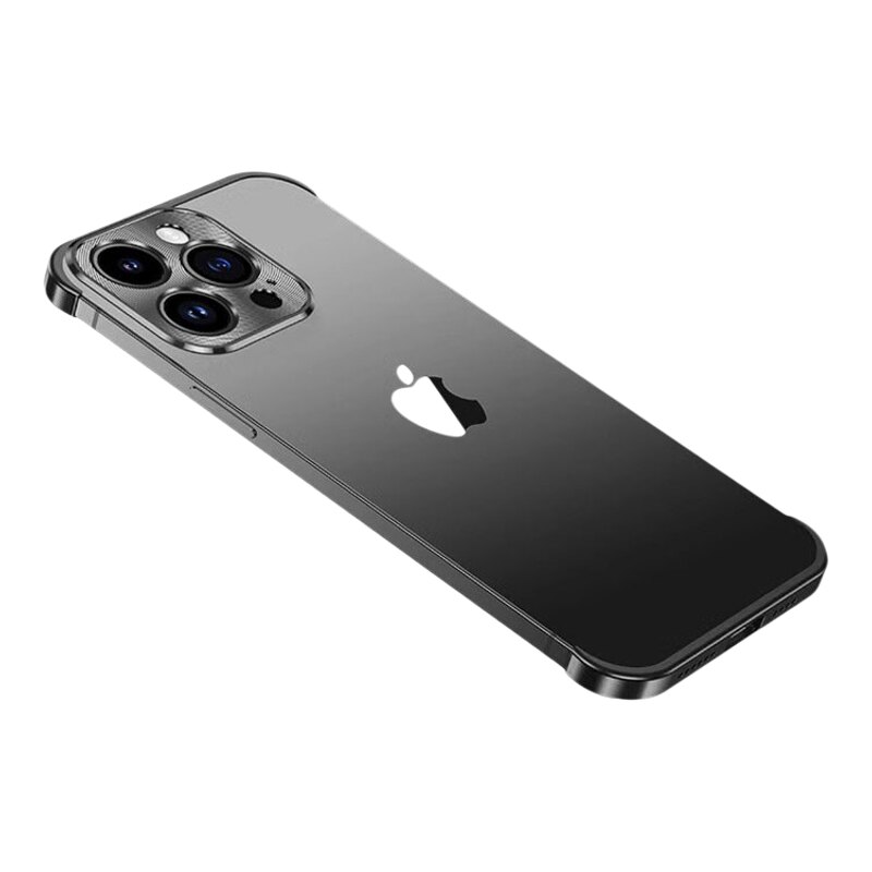 【金属角垫】适用iPhone16/15promax手机壳16镜头圈苹果14pro超薄无边框13保护套plus半包散热12