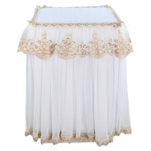 蕾丝定制保险柜套罩家用防尘布套保险箱白色红色盖布韩式紫色定做