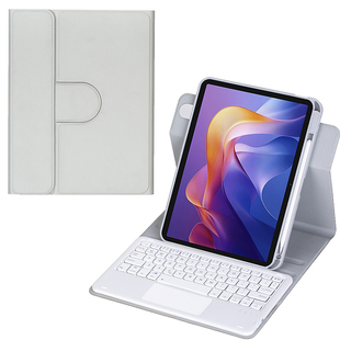 适用2025红米Redmi Pad2保护套带笔槽蓝牙键盘触摸板鼠标平板电脑皮套11英寸全包边软壳硅胶防摔旋转横竖支架