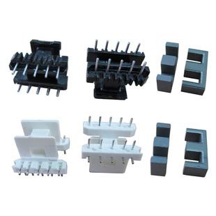 现货EE25锰锌铁氧体平面开气隙磁芯PC40PC44PC95立式卧式电木骨架