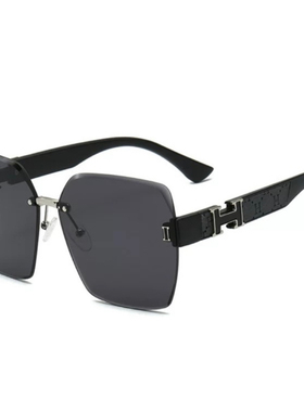 大牌轻奢墨镜女防紫外线气质大框百搭大脸显瘦太阳镜开车遮阳眼镜