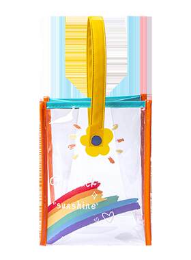 尚盈彩虹透明手提果冻包