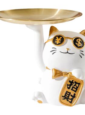 猫咪钥匙收纳进门入户装饰摆件