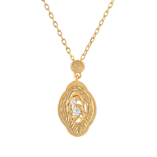 sanswood森吾《海棠未眠》树纹花窗项链轻奢精致镂空小钻毛衣链女