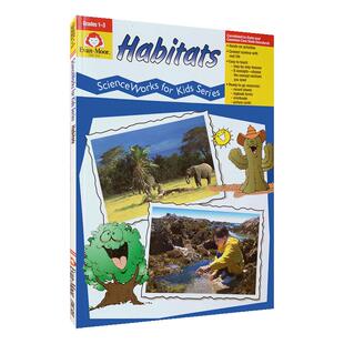 Evan-Moor Habitats Science Words For Kids Series Grades 1-3 栖息地 小小科学工坊系列 一到三年级 美国加州教辅