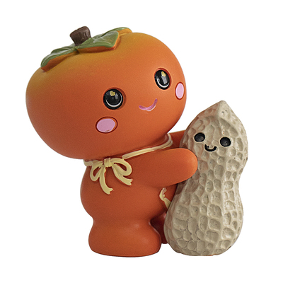 好事发生柿柿如意摆件高级感小众可爱办公室工位桌面装饰生日礼物