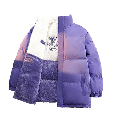 唐狮集团羽绒棉服女款冬季2025新款棉袄保暖羊羔绒双面穿棉衣外套