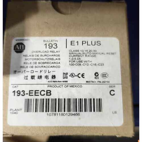议价原装全新AB罗克韦尔193-EECB过载继电器