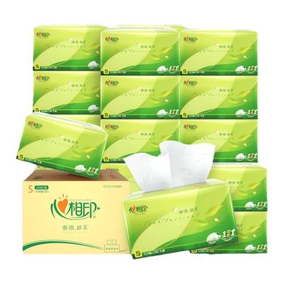 心相印150抽24包3层抽纸整箱家用