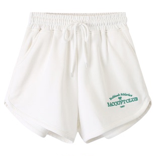 短裤潮牌韩国周雨彤同款热裤纯棉休闲运动短裤女高腰bm风小短裤女