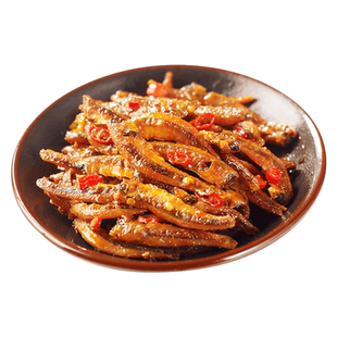 【抓鱼的猫】劲辣小鱼仔毛毛鱼干零食湖北特产小吃香辣下饭菜80包