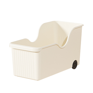 厨房锅具收纳架收纳盒锅盖架置物架下水槽橱柜带滑轮多功能整理盒