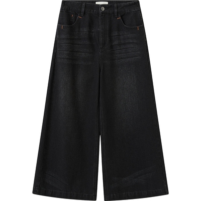 播商场同款宽松直筒阔腿休闲裤女秋冬新款复古裤子BDS4KD3651