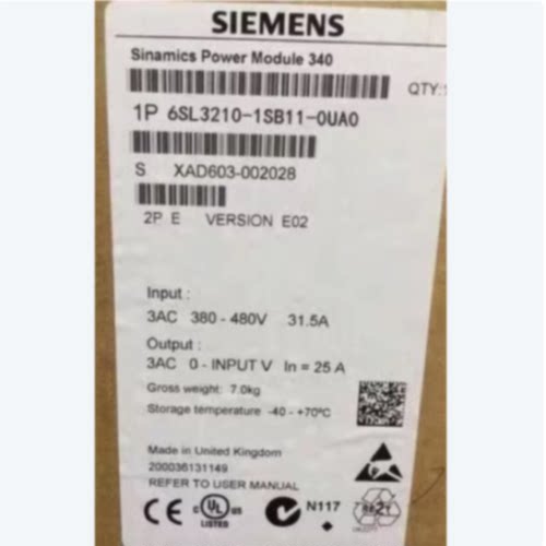 议价西门子S120变频器0.12kw 6SL3210-1SB11-0AA0 6SL32101SB110A