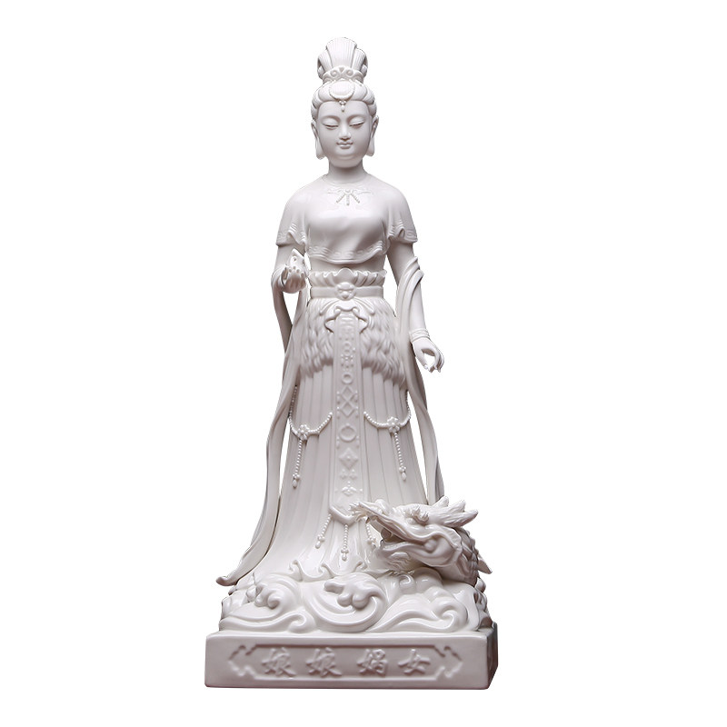 黼山堂女娲娘娘补天神像供奉摆件