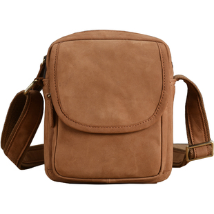 男士斜挎包男款单肩包头层牛皮包男真皮商务休闲男小包复古手机包