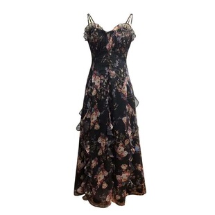 2025夏季大码女装加肥加大很仙的法式复古碎花吊带裙胖mm雪纺长裙