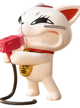 胆大党招财猫盲盒手办桌面摆件
