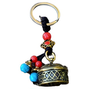 蒙古元素钥匙扣古铜蒙古包马镫钥匙链民族风挂件蒙古族小礼物纪念