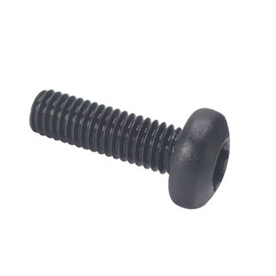 10.9级发黑色GB2672盘头内梅花螺丝钉防盗半圆头螺钉螺栓M3M4-M10