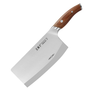 王麻子斩切两用菜刀家用厨房锋利切肉菜切片厨师专用正品刀具大全