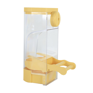 鹦鹉自动喂食器一体机挂式防撒溅小鸟食盒谷壳分离新款自动下料器